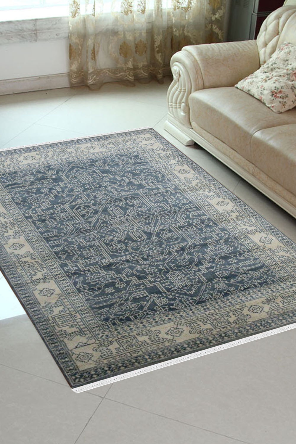 Green Blue area Rug in Traditional look at Lowest price Rugsandbeyond