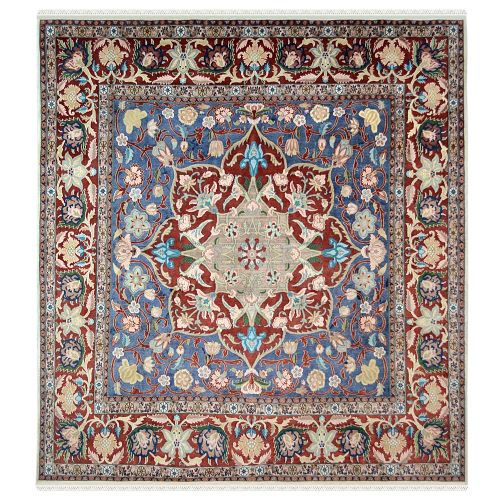 Jewish Star Square Wool Area Rug