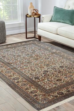 Fleur Kashan Silk Area Rug