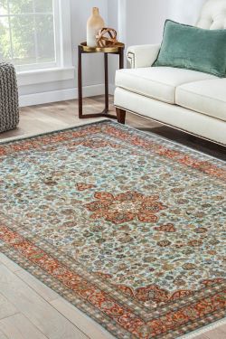 Pista Medallion Handmade Silk Area Rug