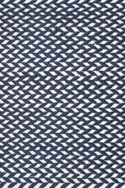 Navy Knot Patio Handcrafted Outdoor Carpet