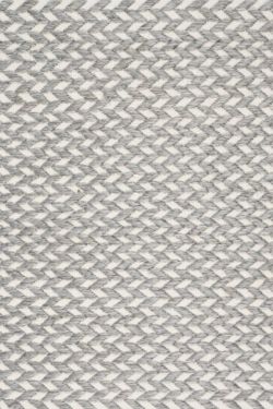 Grey Mesh Pattern Handmade Outdoor Rug