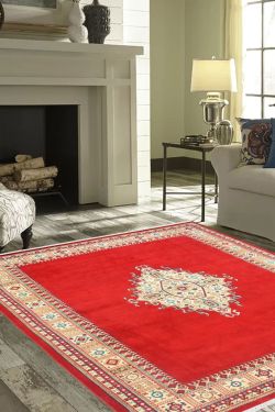 Zever Kashan Woolen Area Rug