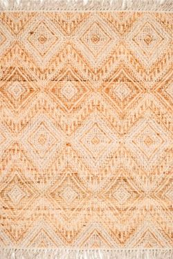 Diamond Self-Patterned Jute Handwoven Rug