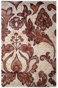 Floral Branches Handtufted Wool Area Rug