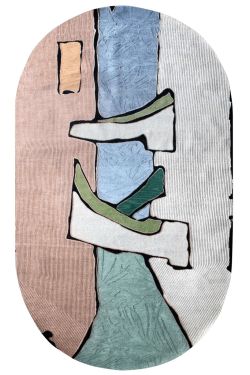Two Left Feet Concentric Handmade Oval Rug