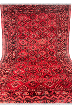 Laal Dibbi Panel Afghani Handmade Carpet