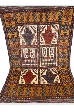 Egyptian Boxes Afghani Handmade Multi-color Carpet