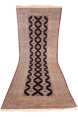 Blue Afghan Exclusive Corridor Handmade Runner Rug