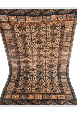 Neutral Tones Panel Bokhara Handknotted Carpet
