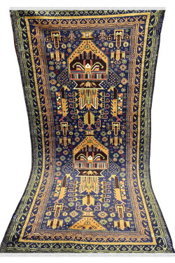 Ismani Handknotted Afghan Carpet