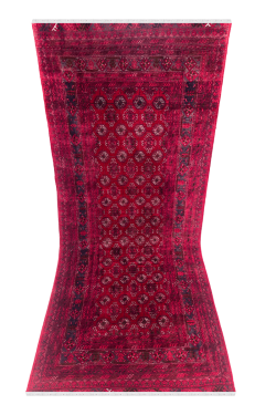 All Over Afghani Handknotted Runner Carpet For Passage