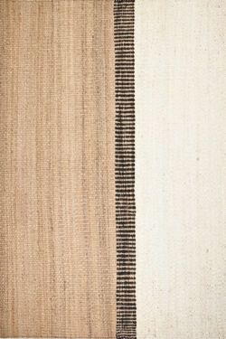 Triple Layer Solid Hancrafted Jute Rug