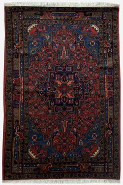 Turkish Blue Afghan Kilim Rug