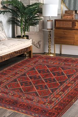 Goz Rustic Traditional Kilim Area Rug