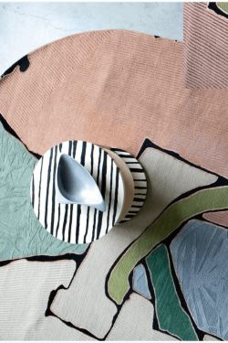 Two Left Feet Concentric Handmade Oval Rug