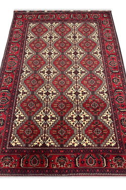 Three Panel Afghani Handmade Carpet