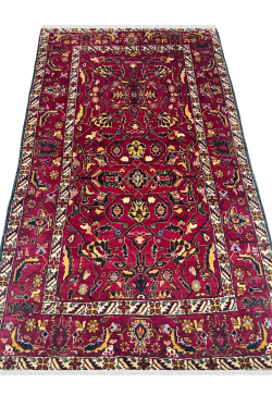 Uzbeki Handknotted Wool Bedroom Carpet