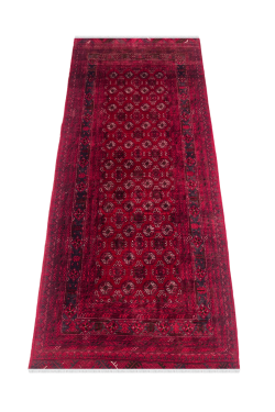 All Over Afghani Handknotted Runner Carpet For Passage