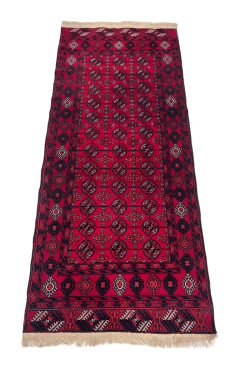 Dual Layer Afghan Bokhara Handknotted Rug