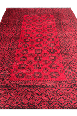 Afghan Bokhara Handknotted Carpet
