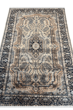 Neutral Gold Kashan Handmade Carpet