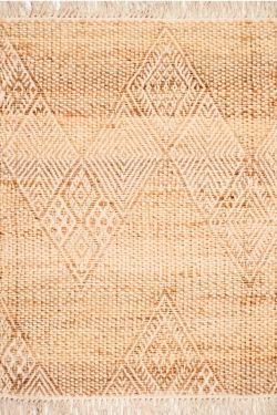 Diamond Zig Self-Patterned Jute Handwoven Rug