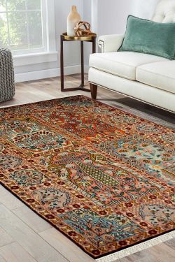 Hamadan 2X4 Kashmir Silk Area Rug