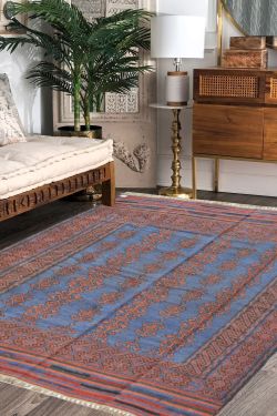 Scorpio Kilim Flat-Woven Area Rug 