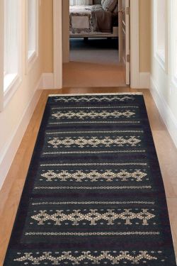 Amulet Stripe Traditional Kilim Area Rug