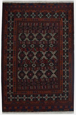 Brown Rustic Wool Kilim