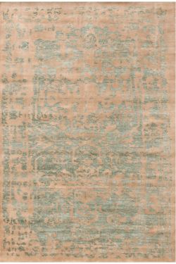 Self-Patterned Neutral Coloured Modern Handmade Rug