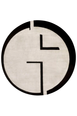 Designer Yin and Yang Round Handmade Carpet