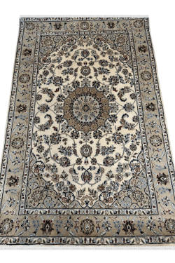 Ivory Medallion Chakra Handknotted Area Rug