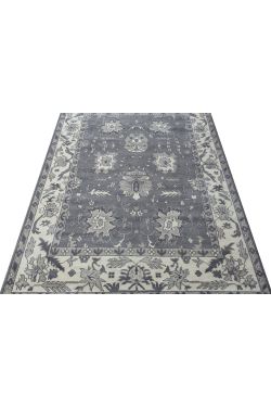 Cinq Star Gray Handmade Area Carpet 