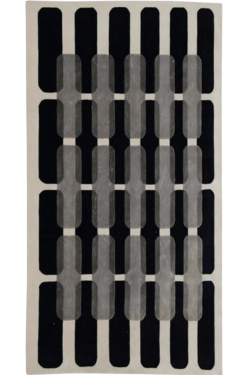 Black Gammon Designer Handcrafted Carpet