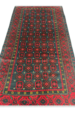 Afghan Royale Senneh Pattern Handmade Wool Carpet 