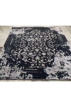 Light Dark Wool Bamboo Silk Modern Carpet