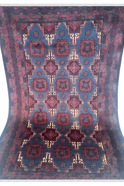 Uzbeki Midnight Purple Handmade Carpet