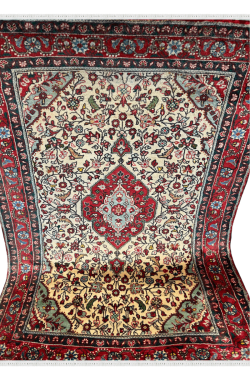 Ivory Laal Handknotted Medium Size Rug