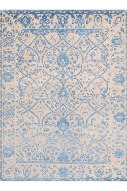 Timeless Pastel Blue Modern HandmadeArea Rug