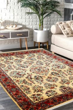 Ivory Phool Bagh Area Rug