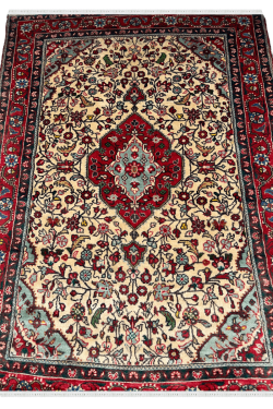 Ivory Laal Handknotted Medium Size Rug