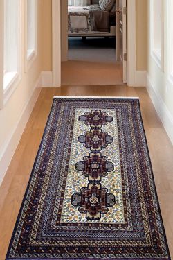 Quatro Fleur Afghan Handknotted Runner