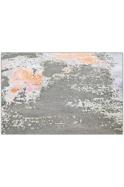 Coral Cloud Handknotted Abstract Modern Wool Area Rug