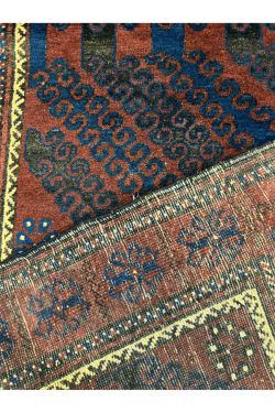 Triple Decker Black Afghani Handmade Carpet
