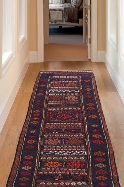 Abstract Camel Handmade Kilim Runner