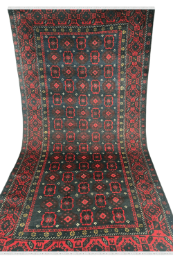 Handknotted Baby Elephant Foot Afghan Rug