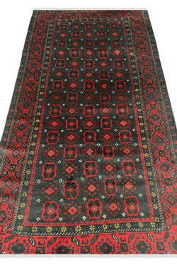 Handknotted Baby Elephant Foot Afghan Rug