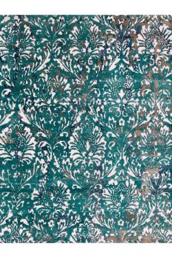 Forest Green Transitional Handmade Area Rug